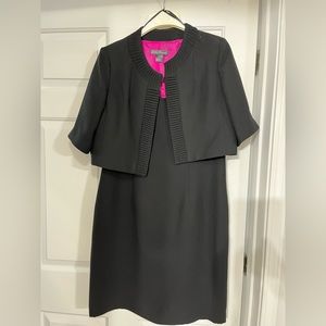 Elegant black 2 pcs dress suit size 16